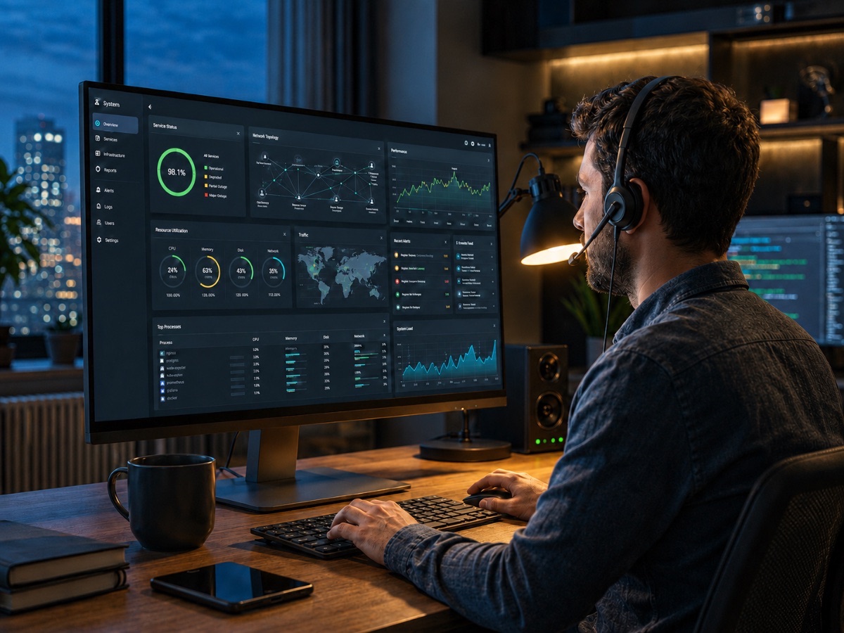 Smart infrastructure — monitoring dashboard